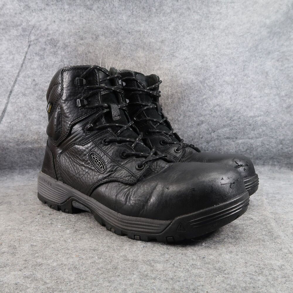 Keen Shoes Mens 12 Boots Utility Chicago 6" Waterproof Comp Toe Work Leather Mid